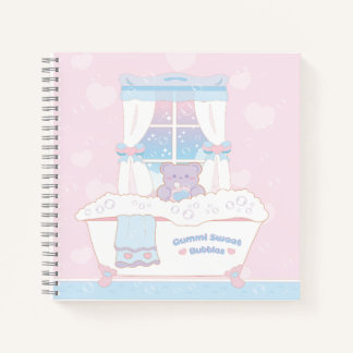 Gummi Sweet Bubbles Square Notebook Notizbuch