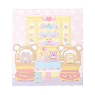 Gummi Sweet Honey Tee Notepad Notizblock