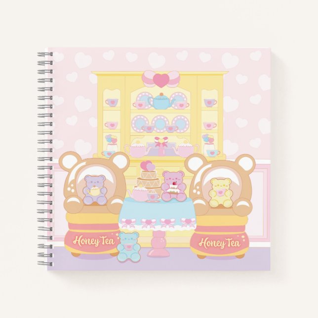 Gummi Sweet Honey Tee Spiral Notebook Notizbuch (Vorderseite)