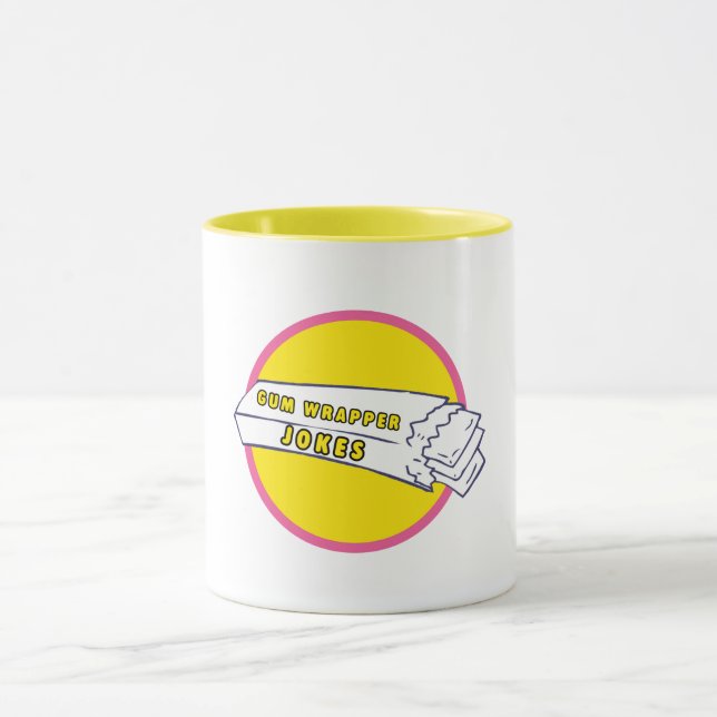 Gummi-Verpackung-Witze-Logo-Tasse Tasse (Zentrum)