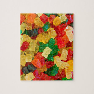 Gummiartiger Bärn-Regenbogen farbige Süßigkeit Puzzle