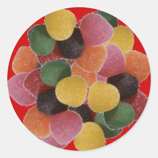 Gummiaufkleber Runder Aufkleber (Vorderseite)