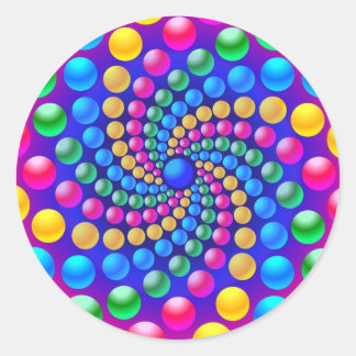 Gummibällen Runder Aufkleber