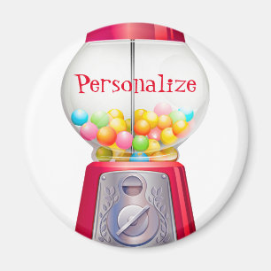 Gummiballenblase Vintag niedlich Magnet