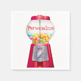 Gummiballenblase Vintages niedliches Party Serviette