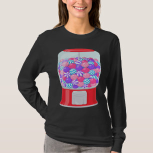 Gummiballmaschine Gumball-Maschine Regenbogenhalte T-Shirt