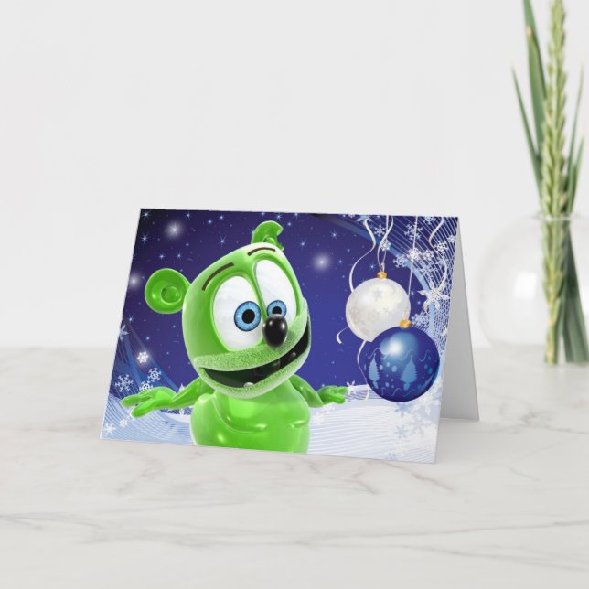 Gummibär Christmas Winter Holiday Card Feiertagskarte (Vorderseite)