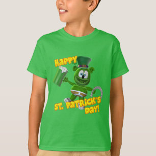 Gummibär (der gummiartige Bär) St Patrick Tag T-Shirt