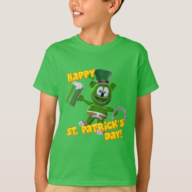 Gummibär (Der Gummy Bär) Frohe St. Patrick's Day! T-Shirt (Vorderseite)