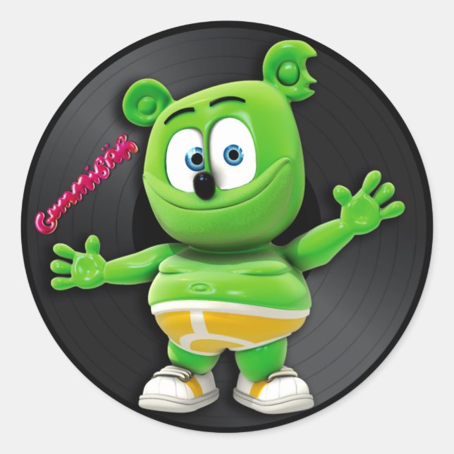 Gummibär DJ Vinyl Record Sticker (Vorderseite)