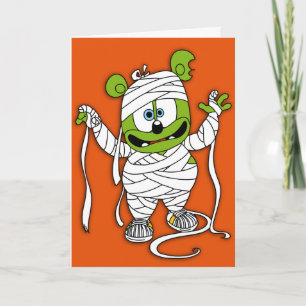 Gummibär Mummy Halloween Card Karte