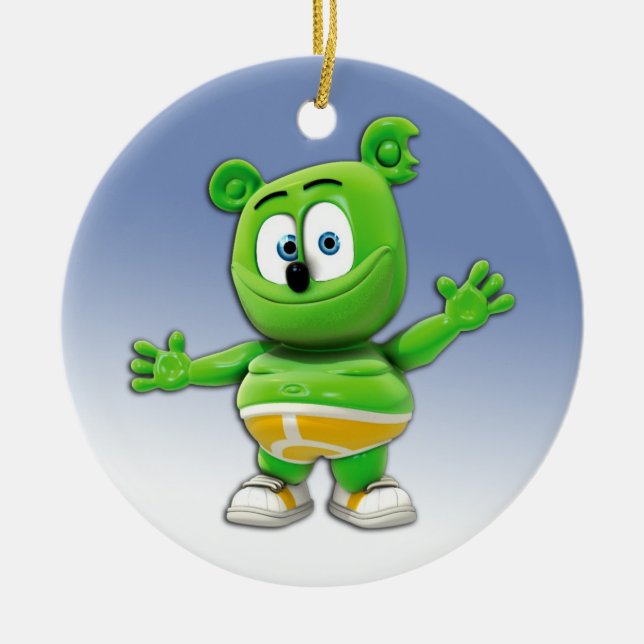 Gummibär runde Weihnachtsbaum-Verzierung Keramik Ornament (Vorne)