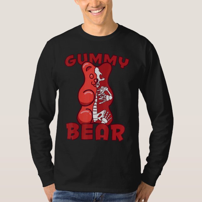 Gummibär X Ray Skelett T-Shirt (Vorderseite)