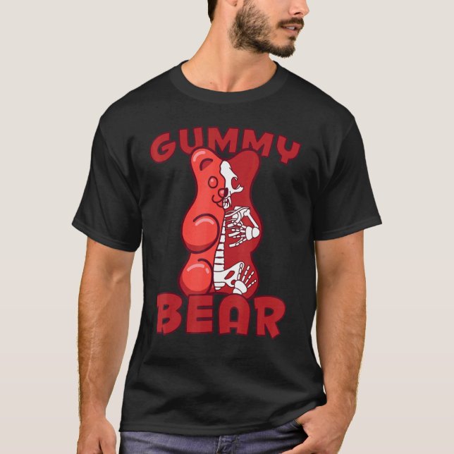 Gummibär X Ray Skelett T-Shirt (Vorderseite)