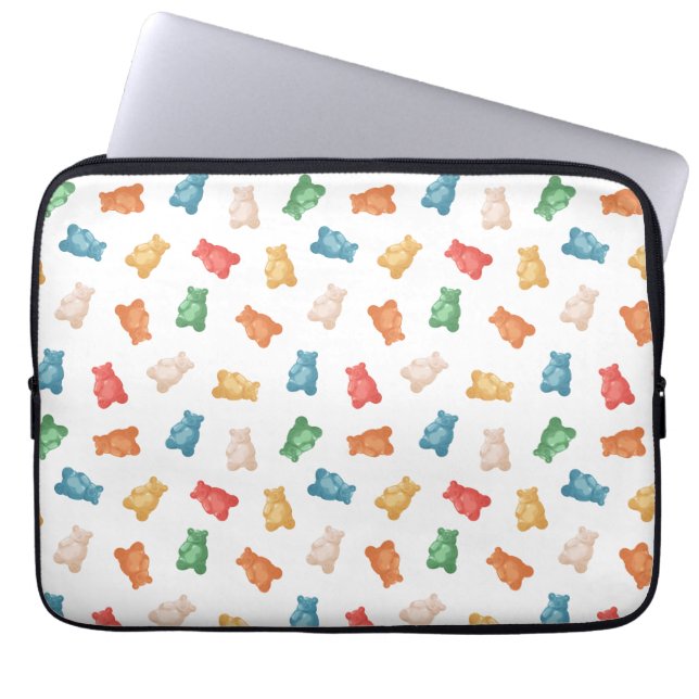 Gummibärchen-Muster Laptopschutzhülle (Vorderseite)