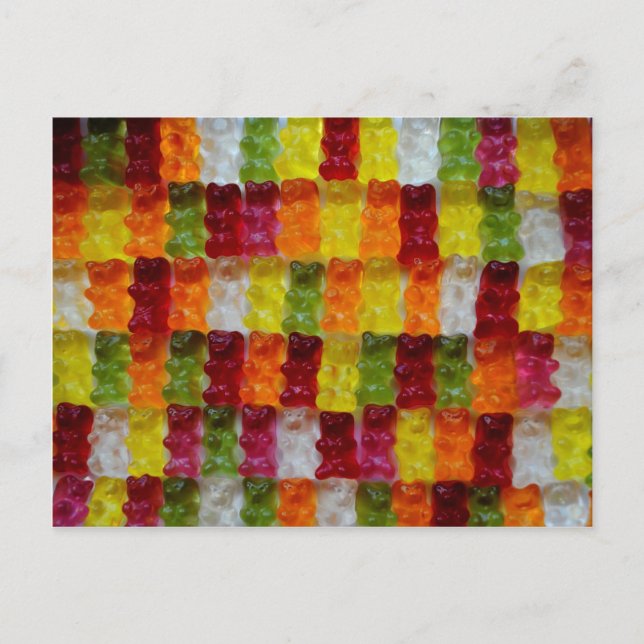 Gummibärchen Postkarte (Vorderseite)