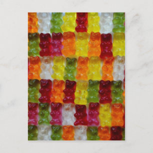 Gummibärchen Postkarte