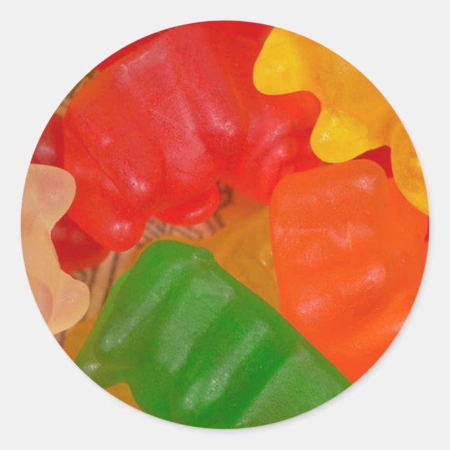 Gummibären - Aufkleber (Vorderseite)