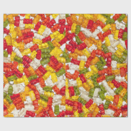 Gummibären-Foto Geschenkpapier