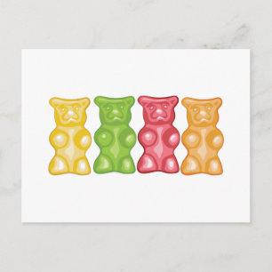 Gummibären Postkarte