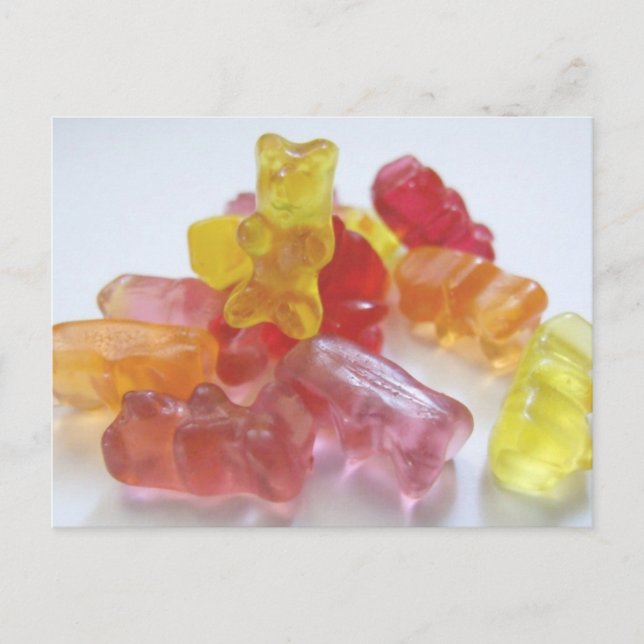Gummibären-Postkarte Postkarte (Vorderseite)