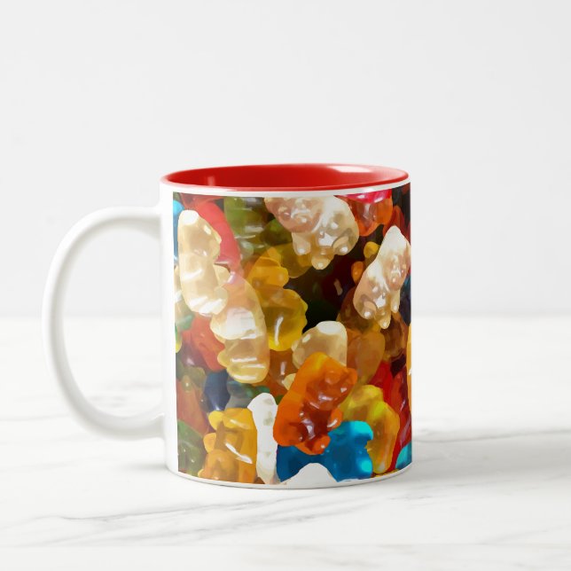 Gummibären Zweifarbige Tasse (Links)