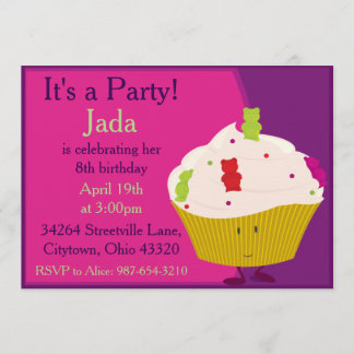 Gummibärenkuchen Einladung