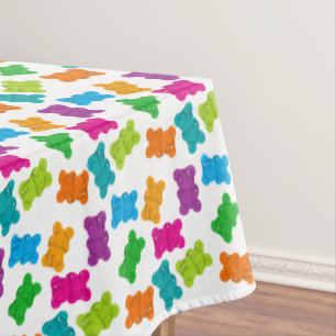 Gummibärmuster Tischdecke