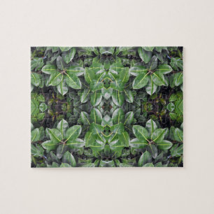 Gummibaum-Blattmuster Puzzle