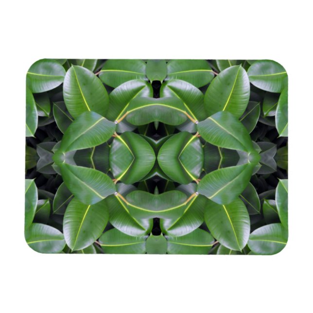 Gummibaummuster Magnet (Horizontal)