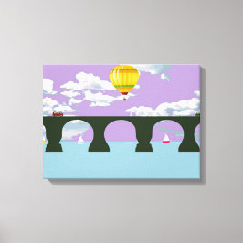 Gummibrücke Leinwanddruck