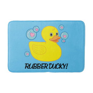 Gummiducky mit Herz-Gefüllten Blasen Badematte