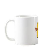 Gummiente 325-ml-klassische weiße Tasse