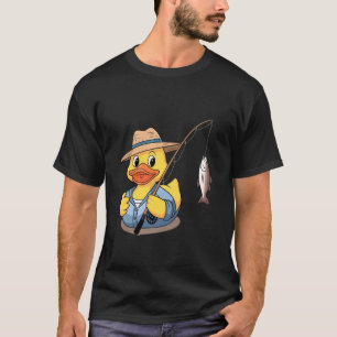 Gummiente Angler Fischer Ducky Duckie Männer Fraue T-Shirt