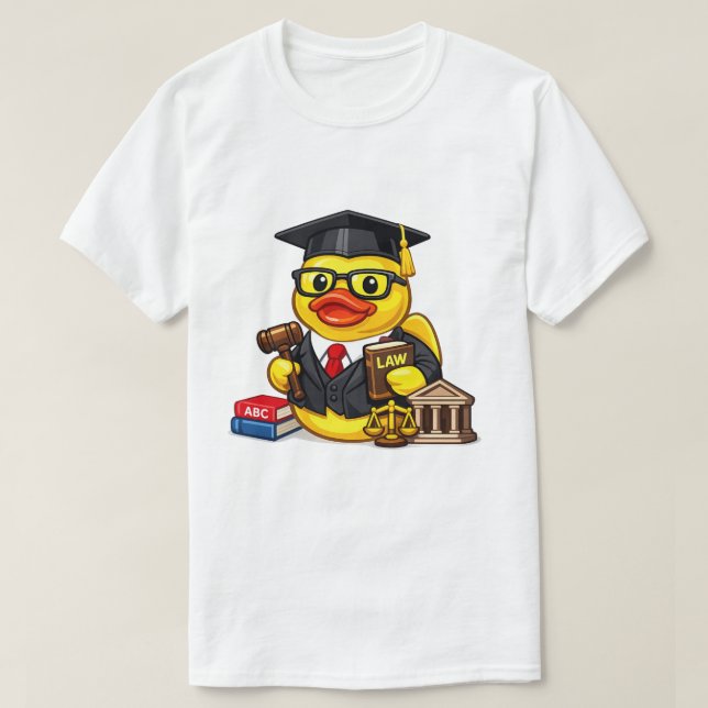 Gummiente-Anwalt T-Shirt (Design vorne)