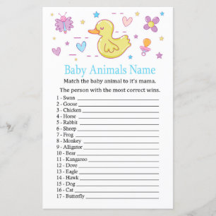 Gummiente Baby Animals Name Spiel