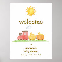 Gummiente Choo Choo Zug Baby Shower Willkommen