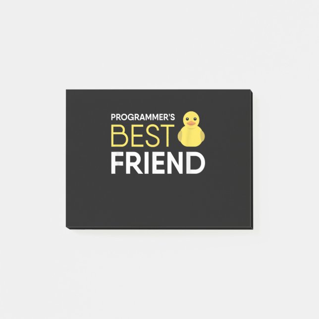 Gummiente Debugging Programmierers Bester Freund Post-it Klebezettel (Vorderseite)