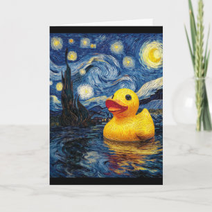 Gummiente Entenente Gummienteente Van Gogh Stil St Karte