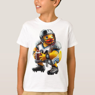 Gummiente Fußballspieler Ducky Duckie Männer Fraue T-Shirt