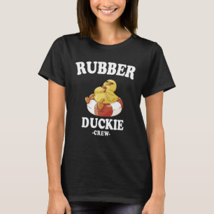 Gummiente Gelbe Entchen Crew Badeenten Küken T-Shirt