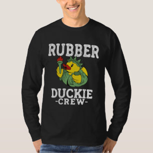 Gummiente Gelbe Entchen Crew Badeenten Küken T-Shirt