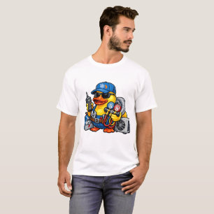 Gummiente Heizungs- und Klimaanlagen-Techniker T-Shirt