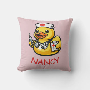 Gummiente Krankenschwester Kissen