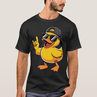Gummiente Rock-Musik Gummiente Lustig T-Shirt