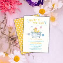 Gummiente Rub A Dub Dub Badewanne Baby Shower 