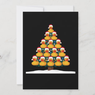 Gummiente Santa Hut Weihnachtsbaum Xmas Ferien Einladung