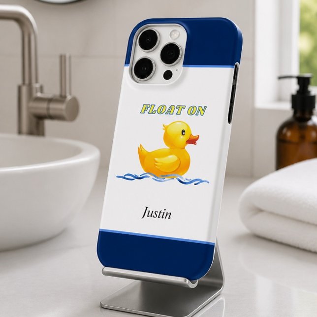 Gummiente | Schwimm drauf iPhone Hülle (Von Creator hochgeladen)
