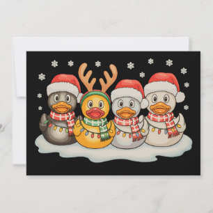 Gummiente Squad Santa Rentier Weihnachtslichter Einladung
