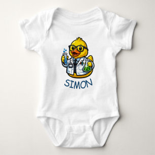 Gummiente Wissenschaftler Baby Strampler